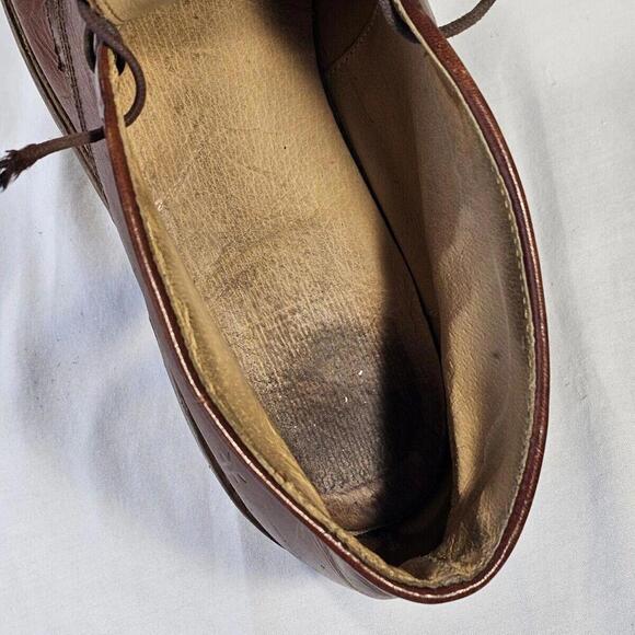 Frye Leather Brown Lace Up Oxford Chukka Ankle Boots Men's Size US 10.5 D - Picture 10 of 10
